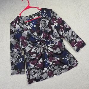 Briggs New York Top Womens L Whimsigoth Dark‎ Academia Boho Artistic Twist Front